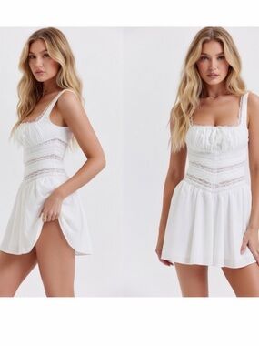 House of CB | Dresses | House Of Cb Tianna Wine Ruffle Corset Mini Dress  Nwot | Poshmark